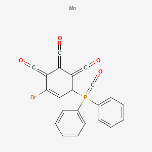 molecular formula C22H12BrMnO4P B14726012 CID 71354453 CAS No. 13682-00-3