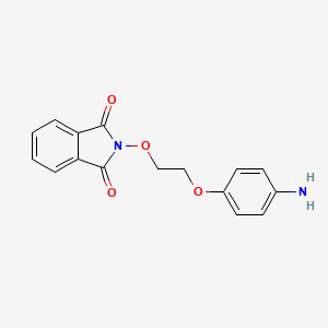 molecular formula C16H14N2O4 B1472602 2-[2-(4-Aminophenoxy)ethoxy]-1H-isoindole-1,3(2H)-dione CAS No. 1448673-25-3
