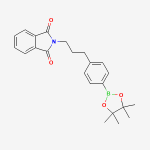 2-(3-(4-(4,4,5,5-Tetramethyl-1,3,2-dioxaborolan-2-yl)phenyl)propyl)isoindoline-1,3-dione
