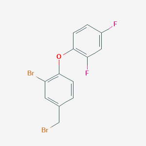2-Bromo-4-(bromomethyl)-1-(2,4-difluorophenoxy)benzene
