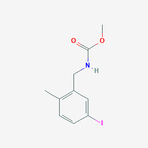 molecular formula C10H12INO2 B1472615 methyl N-[(5-iodo-2-methylphenyl)methyl]carbamate CAS No. 1604809-71-3
