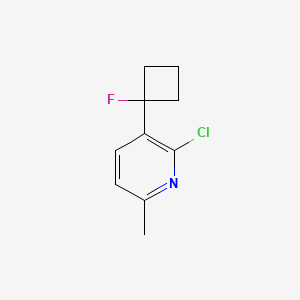 2-Chloro-3-(1-fluorocyclobutyl)-6-methylpyridine
