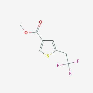 molecular formula C8H7F3O2S B1472618 Methyl 5-(2,2,2-trifluoroethyl)thiophene-3-carboxylate CAS No. 1620412-45-4