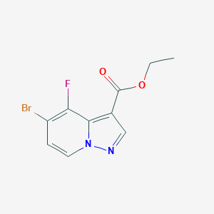 molecular formula C10H8BrFN2O2 B1472621 Ethyl 5-bromo-4-fluoropyrazolo[1,5-a]pyridine-3-carboxylate CAS No. 1443538-39-3
