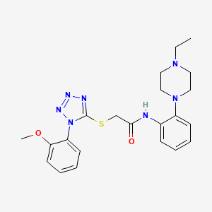 N-[2-(4-ethylpiperazin-1-yl)phenyl]-2-[1-(2-methoxyphenyl)tetrazol-5-yl]sulfanyl-acetamide