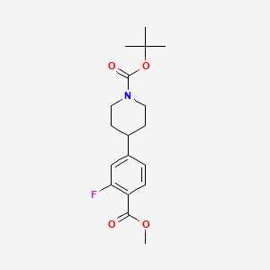 Tert-butyl 4-(3-fluoro-4-methoxycarbonylphenyl)piperidine-1-carboxylate