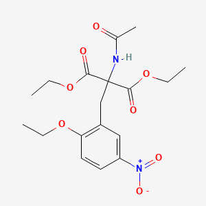 Diethyl(acetylamino)(2-ethoxy-5-nitrobenzyl)propanedioate