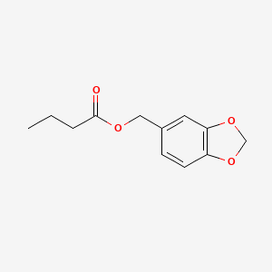 1,3-Benzodioxol-5-ylmethyl butanoate