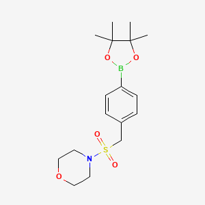 4-[4-(4,4,5,5-Tetramethyl-[1,3,2]dioxaborolan-2-yl)-phenylmethanesulfonyl]-morpholine