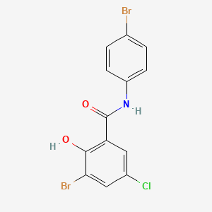 3-Bromo-N-(4-bromophenyl)-5-chlorosalicylamide