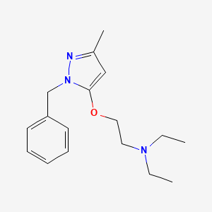 Pyrazole, 1-benzyl-5-(2-(diethylamino)ethoxy)-3-methyl-