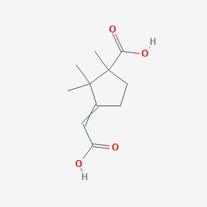 3-(Carboxymethylidene)-1,2,2-trimethylcyclopentane-1-carboxylic acid