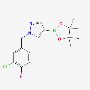 1-(3-Chloro-4-fluorobenzyl)-4-(4,4,5,5-tetramethyl-1,3,2-dioxaborolan-2-yl)-1H-pyrazole