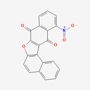 19-nitro-12-oxapentacyclo[11.8.0.02,11.03,8.015,20]henicosa-1(13),2(11),3,5,7,9,15(20),16,18-nonaene-14,21-dione