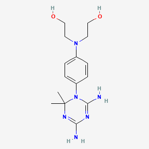 2-[4-(4,6-diamino-2,2-dimethyl-1,3,5-triazin-1-yl)-N-(2-hydroxyethyl)anilino]ethanol