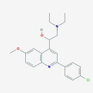 1-[2-(4-Chlorophenyl)-6-methoxyquinolin-4-yl]-2-(diethylamino)ethanol