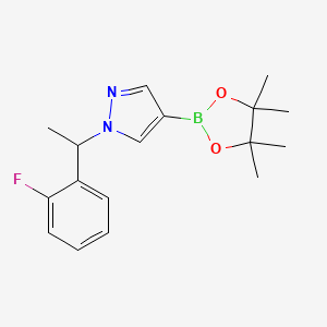 1-(1-(2-Fluorophenyl)ethyl)-4-(4,4,5,5-tetramethyl-1,3,2-dioxaborolan-2-yl)-1H-pyrazole