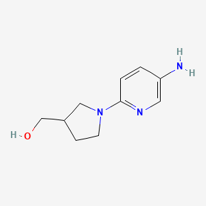 [1-(5-Aminopyridin-2-yl)pyrrolidin-3-yl]methanol
