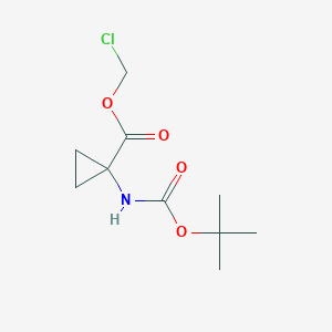 Chloromethyl 1-{[(tert-butoxy)carbonyl]amino}cyclopropane-1-carboxylate