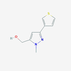 (1-methyl-3-(thiophen-3-yl)-1H-pyrazol-5-yl)methanol