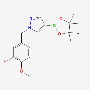 1-(3-Fluoro-4-methoxybenzyl)-4-(4,4,5,5-tetramethyl-1,3,2-dioxaborolan-2-yl)-1H-pyrazole