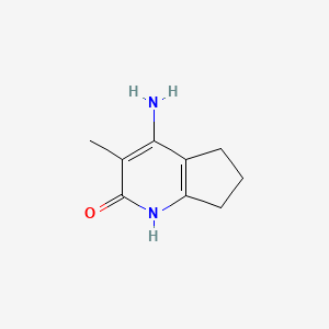 4-Amino-6,7-dihydro-3-methyl-5H-1-pyrindin-2-ol