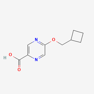 molecular formula C10H12N2O3 B1472677 5-(Cyclobutylmethoxy)pyrazine-2-carboxylic acid CAS No. 1609462-20-5