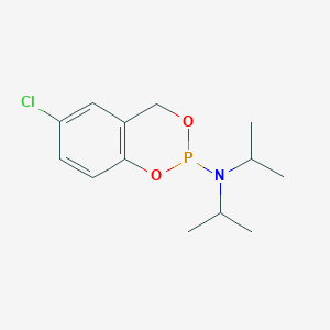 molecular formula C13H19ClNO2P B1472681 5-Chlorosaligenyl-N,N-diisopropylphosphoramidite CAS No. 1620086-77-2