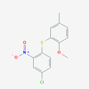 2-(4-Chloro-2-nitrophenyl)sulfanyl-1-methoxy-4-methylbenzene