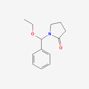 1-[Ethoxy(phenyl)methyl]pyrrolidin-2-one