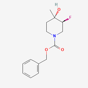 Cis-benzyl 3-fluoro-4-hydroxy-4-methylpiperidine-1-carboxylate