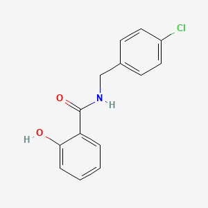 B14726924 Benzamide, N-[(4-chlorophenyl)methyl]-2-hydroxy- CAS No. 13156-84-8