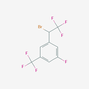 1-(1-Bromo-2,2,2-trifluoroethyl)-3-fluoro-5-(trifluoromethyl)benzene