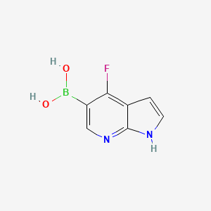 {4-Fluoro-1H-pyrrolo[2,3-b]pyridin-5-yl}boronic acid