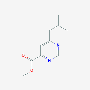 Methyl 6-(2-methylpropyl)pyrimidine-4-carboxylate