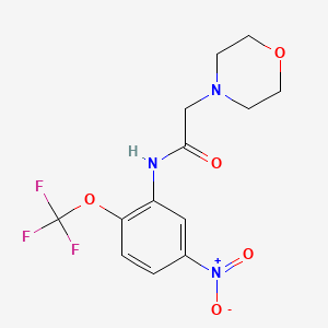 N-[5-Nitro-2-(trifluoromethoxy)phenyl]-2-(morpholin-4-yl)acetamide