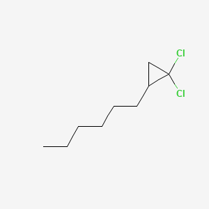 Cyclopropane, 1,1-dichloro-2-hexyl-