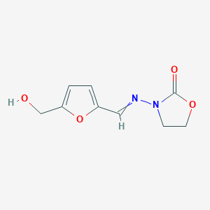 3-({[5-(Hydroxymethyl)furan-2-yl]methylidene}amino)-1,3-oxazolidin-2-one