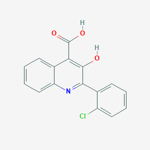 2-(2-Chlorophenyl)-3-hydroxyquinoline-4-carboxylic acid