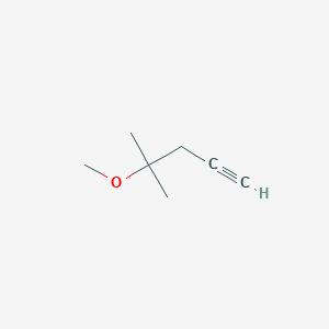 molecular formula C7H12O B1472740 4-Methoxy-4-methylpent-1-yne CAS No. 28809-44-1