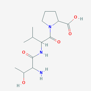 1-[2-[(2-Amino-3-hydroxybutanoyl)amino]-3-methylbutanoyl]pyrrolidine-2-carboxylic acid