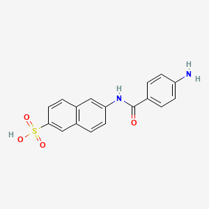 6-[(4-Aminobenzoyl)amino]naphthalene-2-sulfonic acid