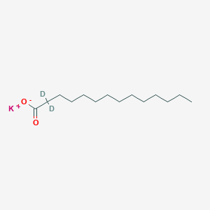 molecular formula C14H27KO2 B1472747 Potassium tetradecanoate-2,2-D2 CAS No. 352438-85-8