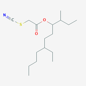 (7-Ethyl-3-methylundecan-4-yl) 2-thiocyanatoacetate