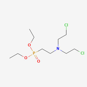 Phosphonic acid, (2-(bis(2-chloroethyl)amino)ethyl)-, diethyl ester