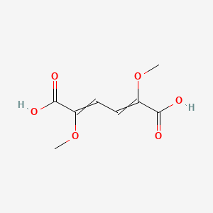 molecular formula C8H10O6 B14727518 2,5-Dimethoxyhexa-2,4-dienedioic acid CAS No. 6175-06-0