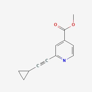 molecular formula C12H11NO2 B1472756 Methyl 2-(cyclopropylethynyl)isonicotinate CAS No. 2097976-17-3