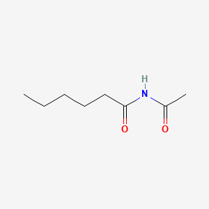 molecular formula C8H15NO2 B14727578 N-Acetylhexanamide CAS No. 10601-70-4