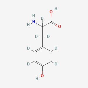 molecular formula C9H11NO3 B1472761 DL-4-Hydroxyphenyl-D4-alanine-2,3,3-D3 CAS No. 402835-78-3