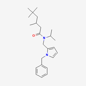 N-[(1-Benzyl-1H-pyrrol-2-yl)methyl]-3,5,5-trimethyl-N-(propan-2-yl)hexanamide